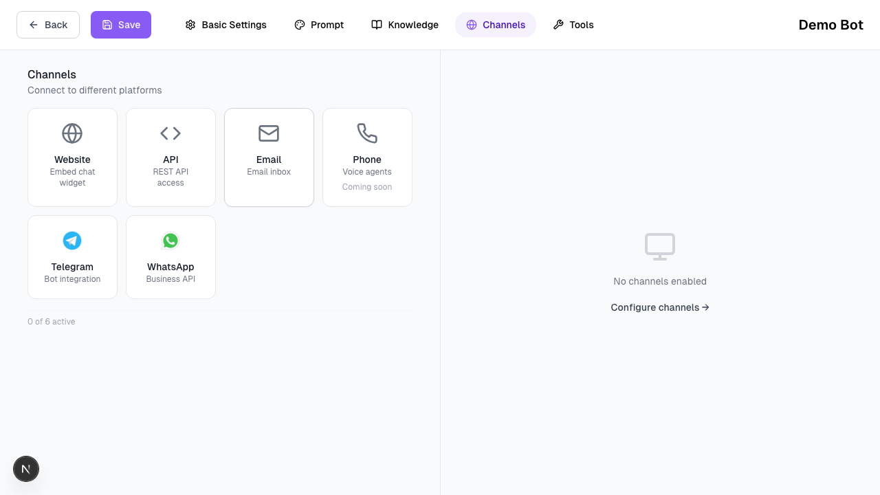 Channel Configuration